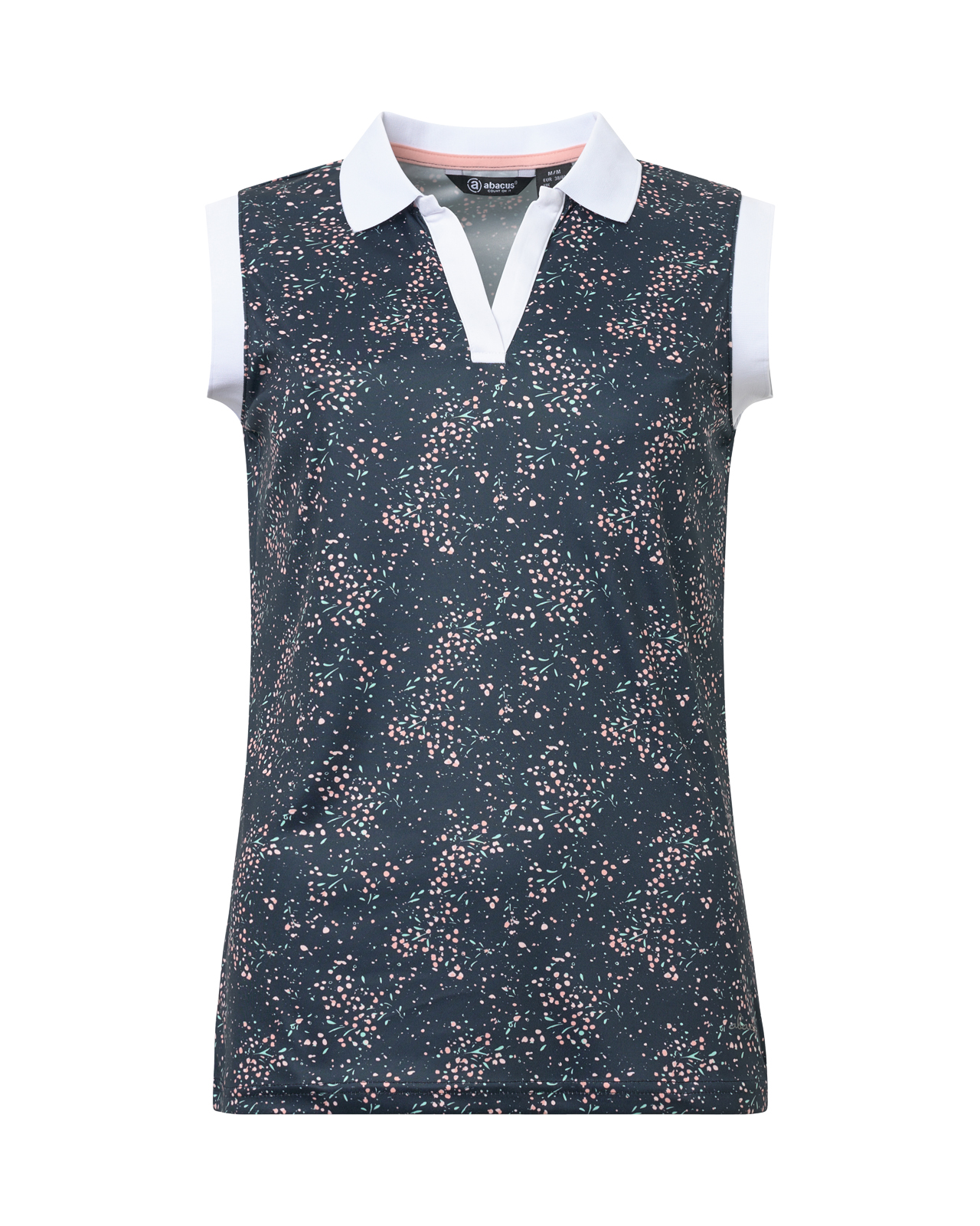Juliet, Mouwloos polo, Dames - navy_floral