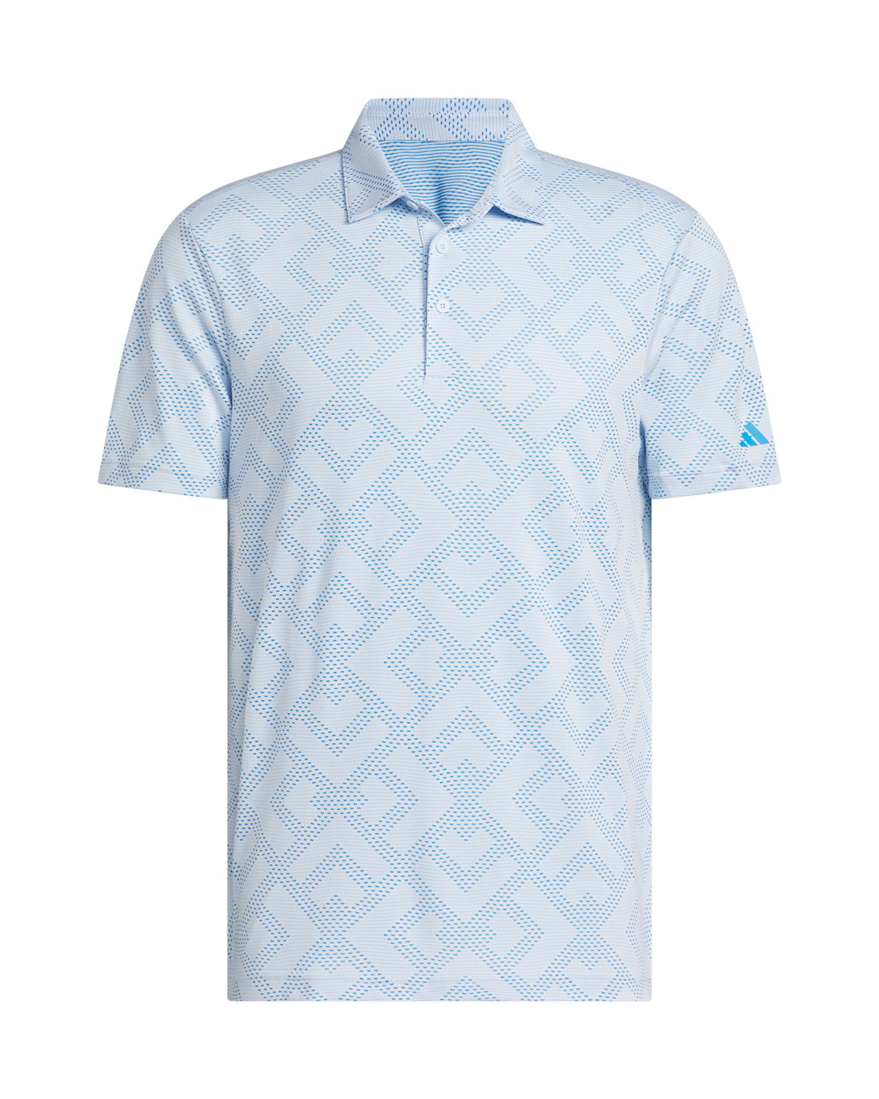 Jacquard Climacool, Polo, Heren - crystal_sky_blue