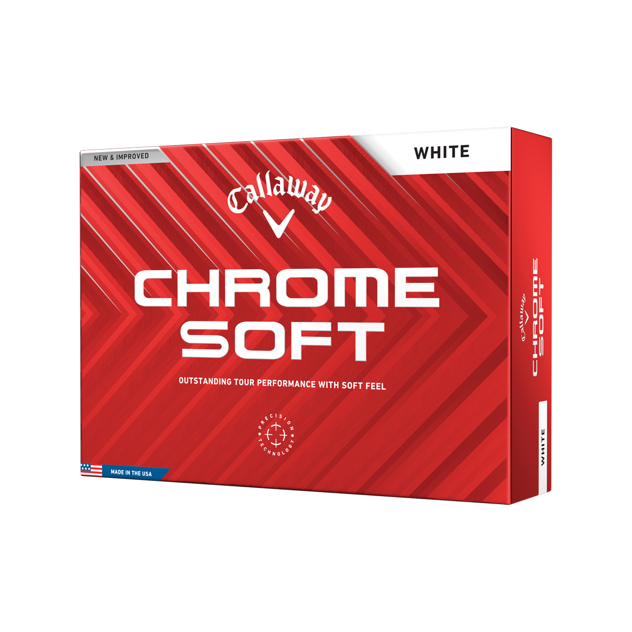 Chrome Soft, Ballen 3-pack - white