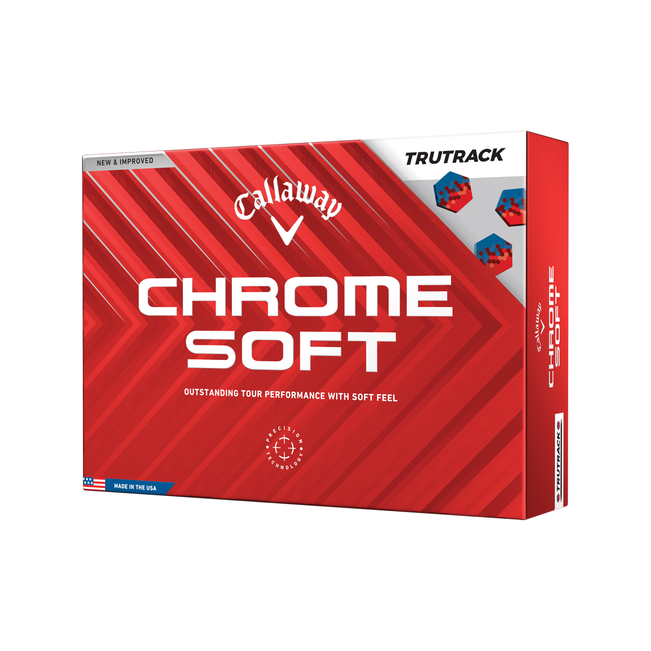 Chrome Soft, Ballen 3-pack - blue_red_tru_track