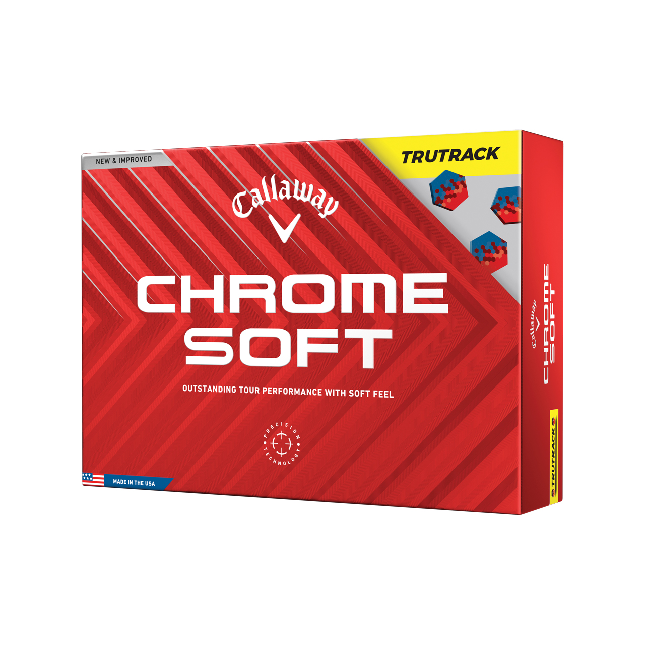 Chrome Soft, Ballen 3-pack - yellow_tru_track