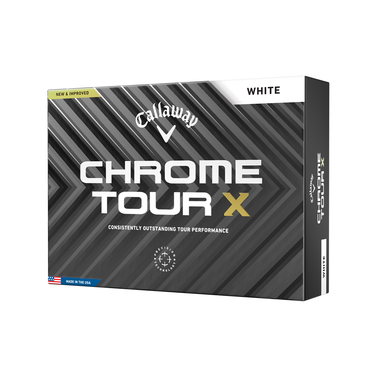 Chrome Tour X, Ballen 3-pack - white