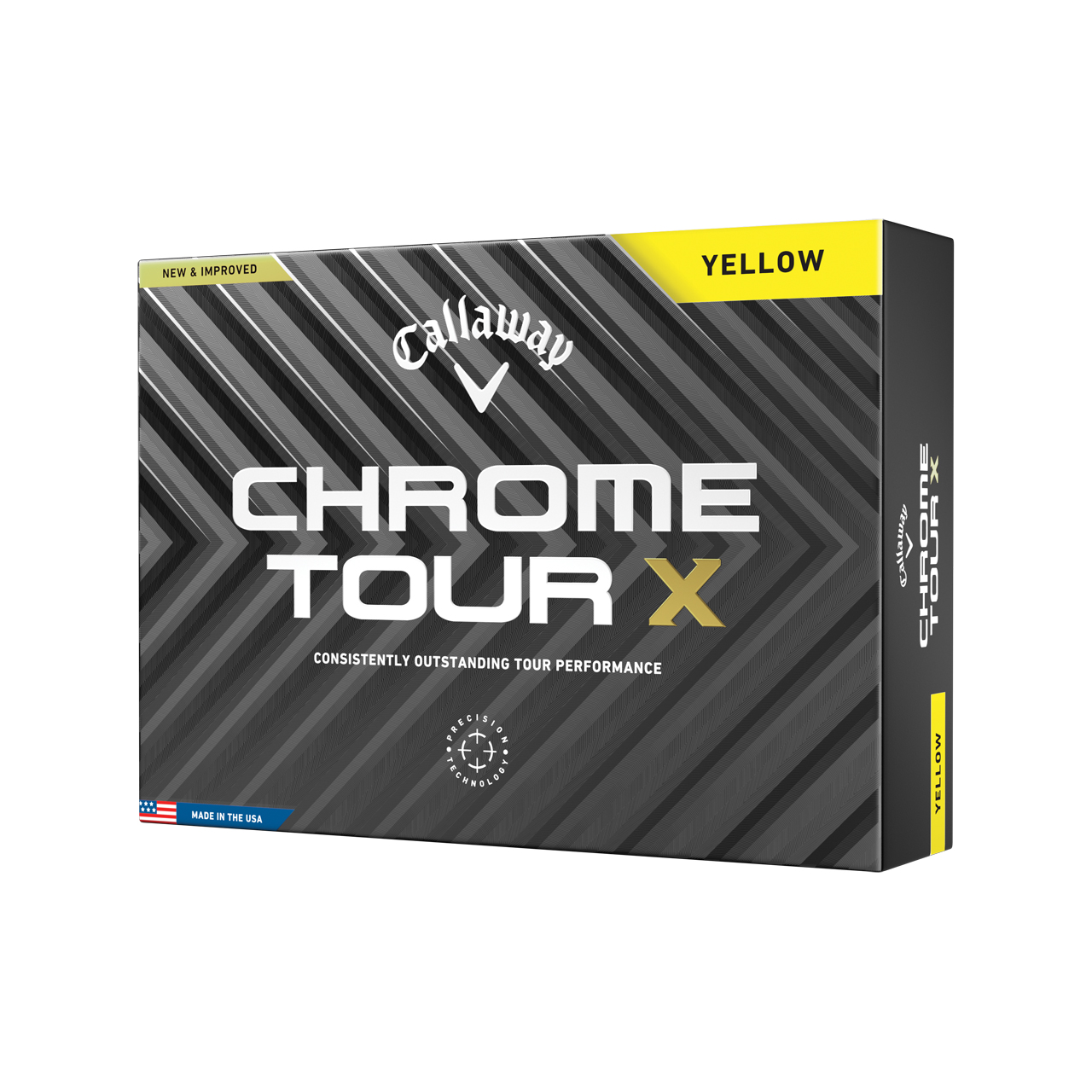 Chrome Tour X, Ballen 3-pack - yellow