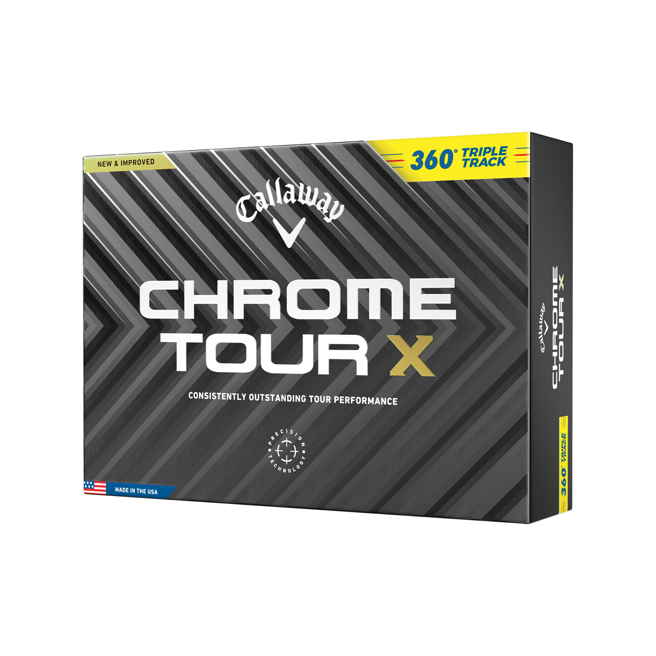 Chrome Tour X, Ballen 3-pack - yellow_360_triple_track