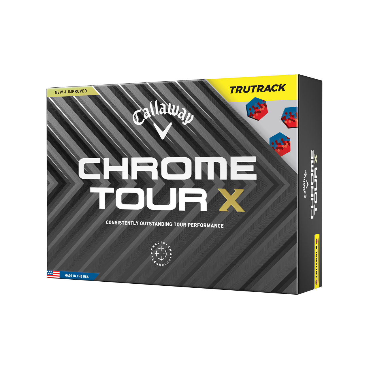 Chrome Tour X, Ballen 3-pack - yellow_tru_track