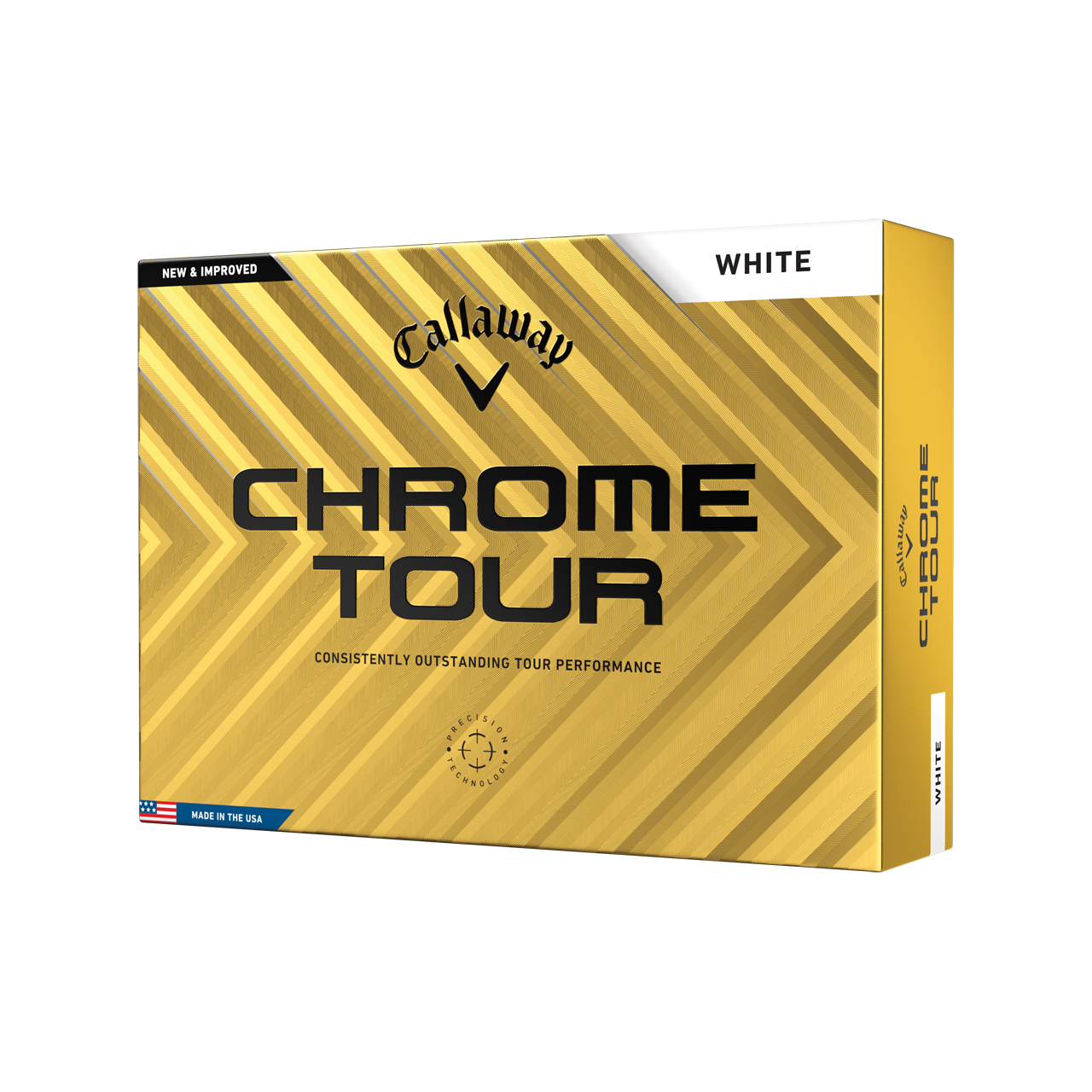 Chrome Tour, Ballen 3-pack - white
