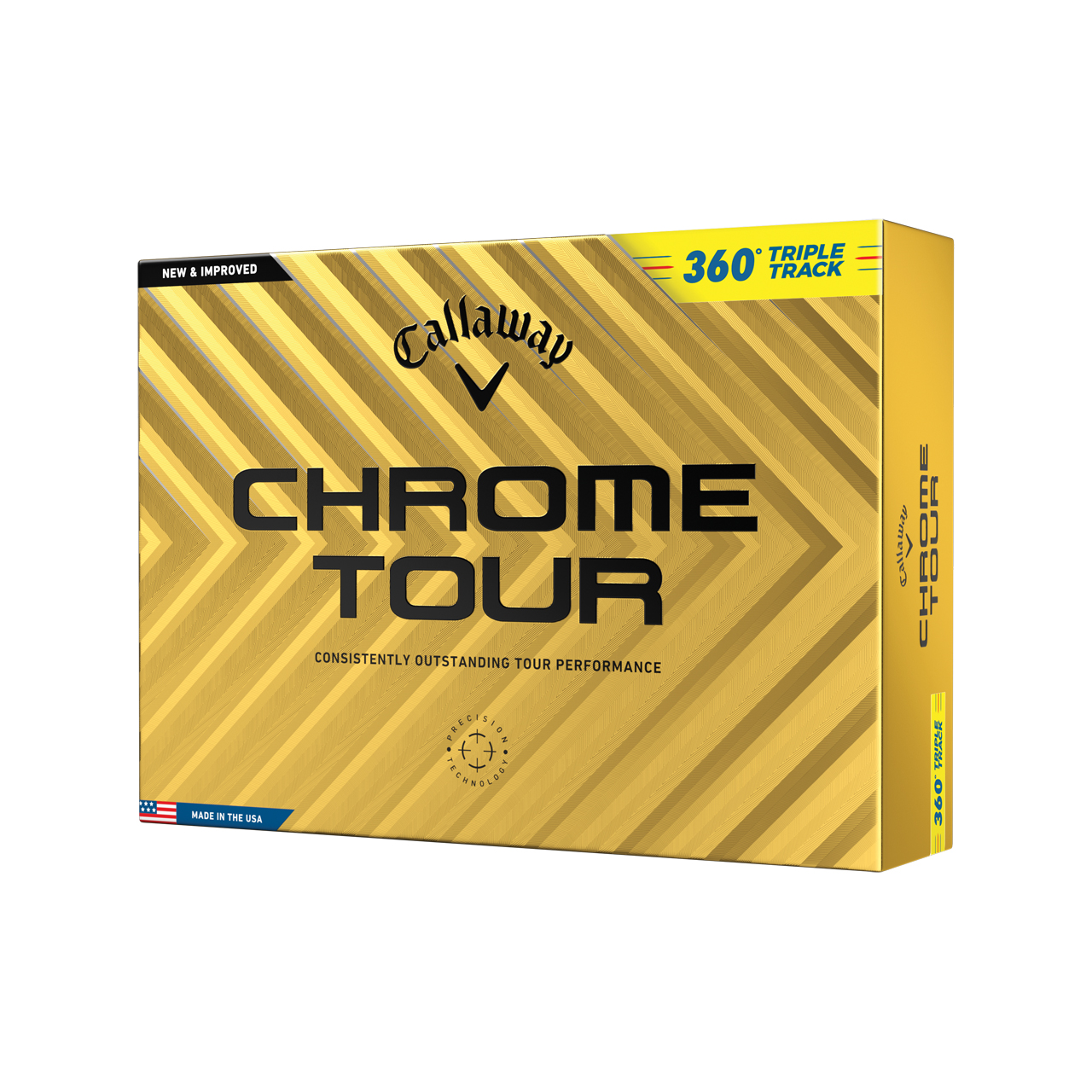 Chrome Tour, Ballen 3-pack - yellow_360_triple_track