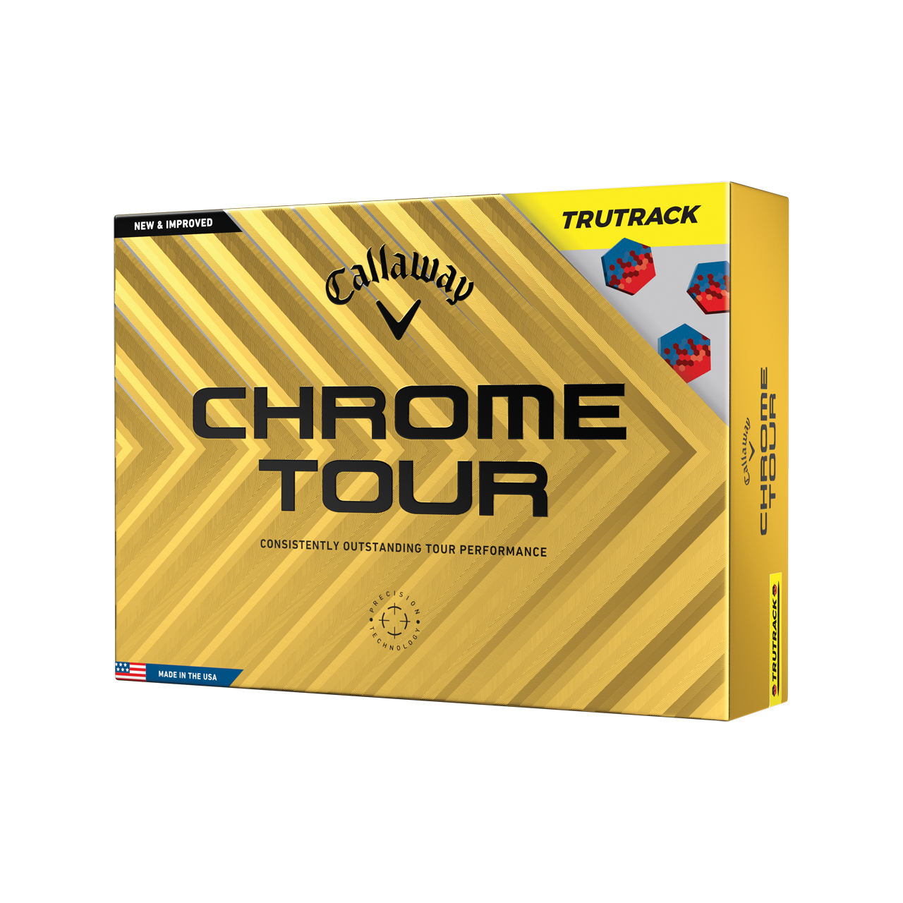 Chrome Tour, Ballen 3-pack - yellow_tru_track