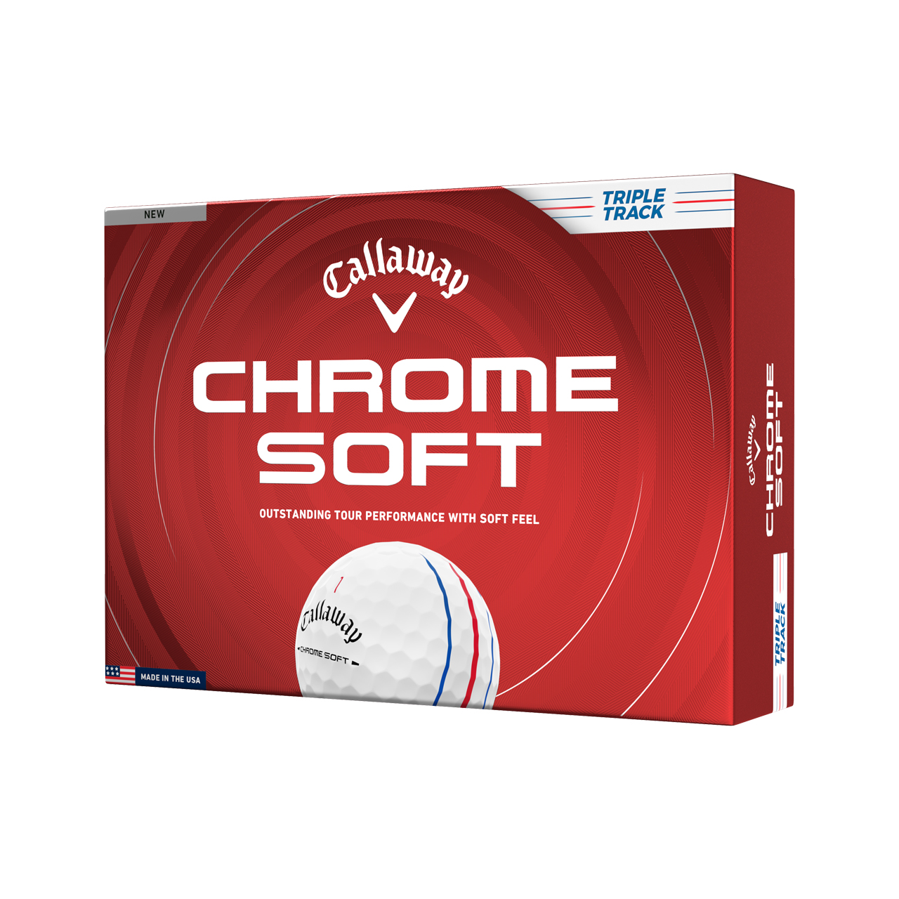 Chrome Soft, Ballen 3-pack - tt_white