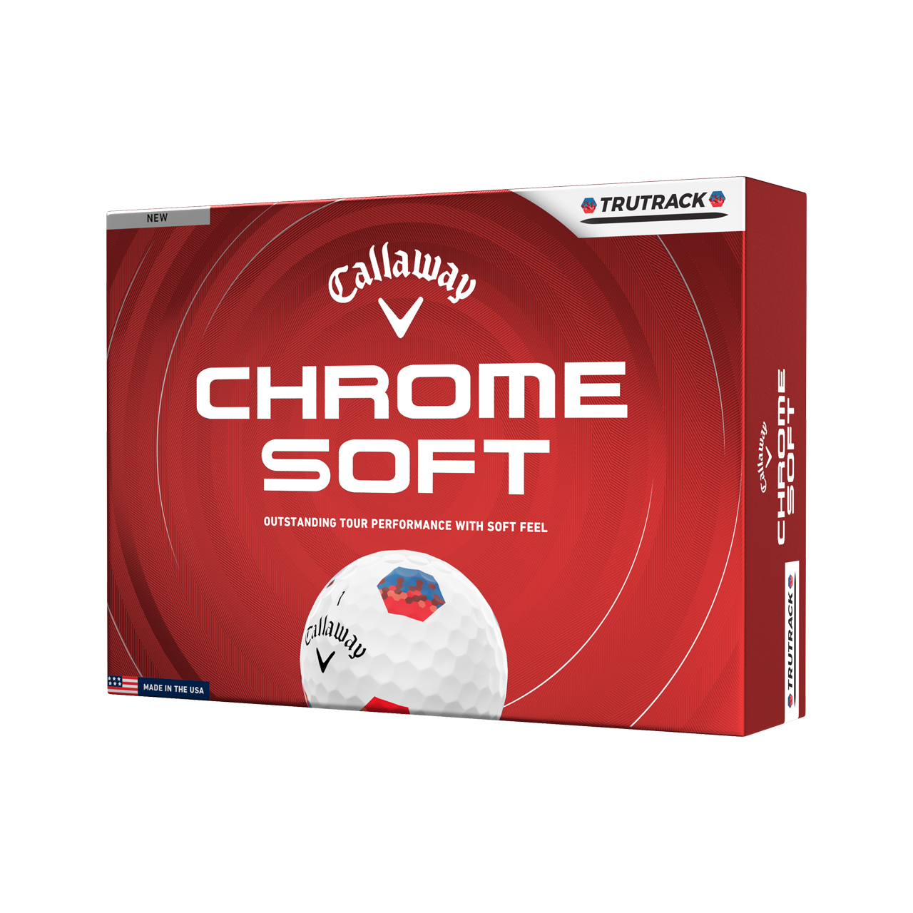 Chrome Soft, Ballen 3-pack - bl_rd_trutrk