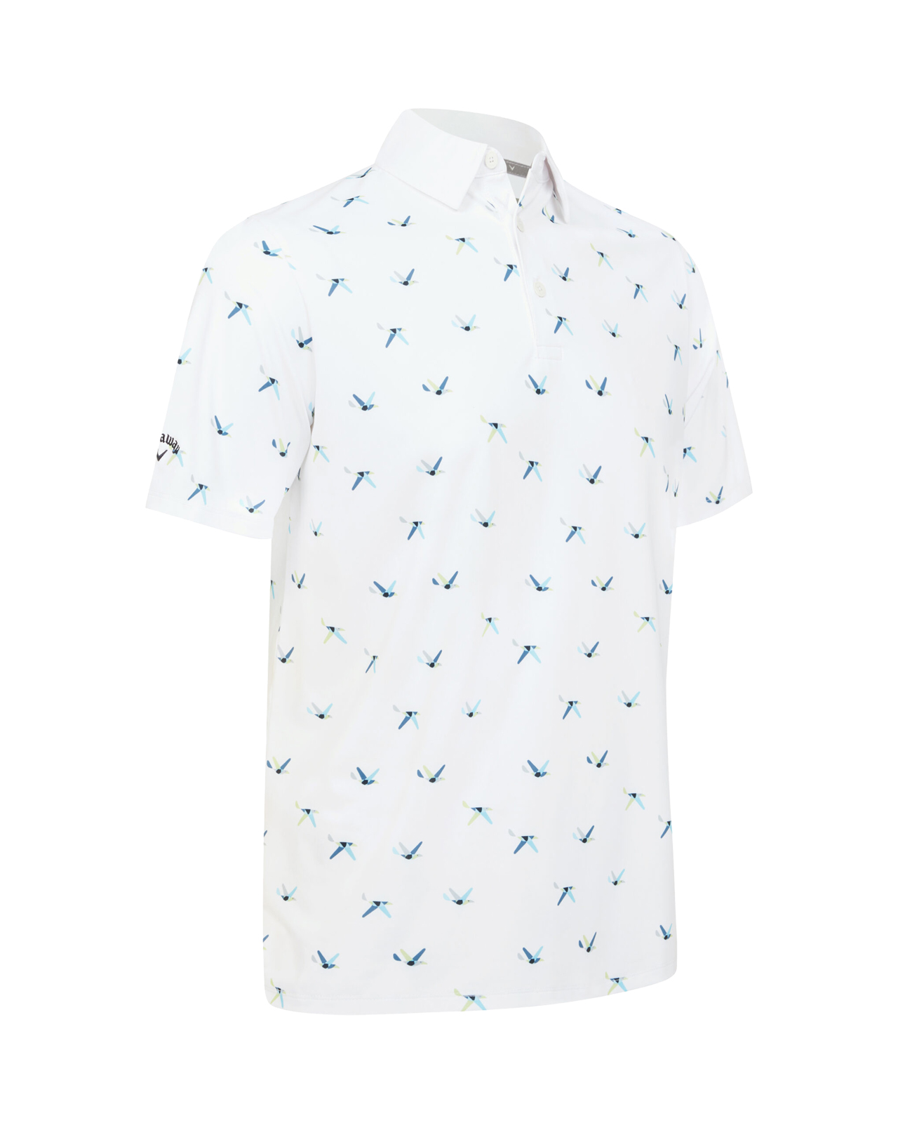 All Over Birdie, Polo, Heren - bright_white