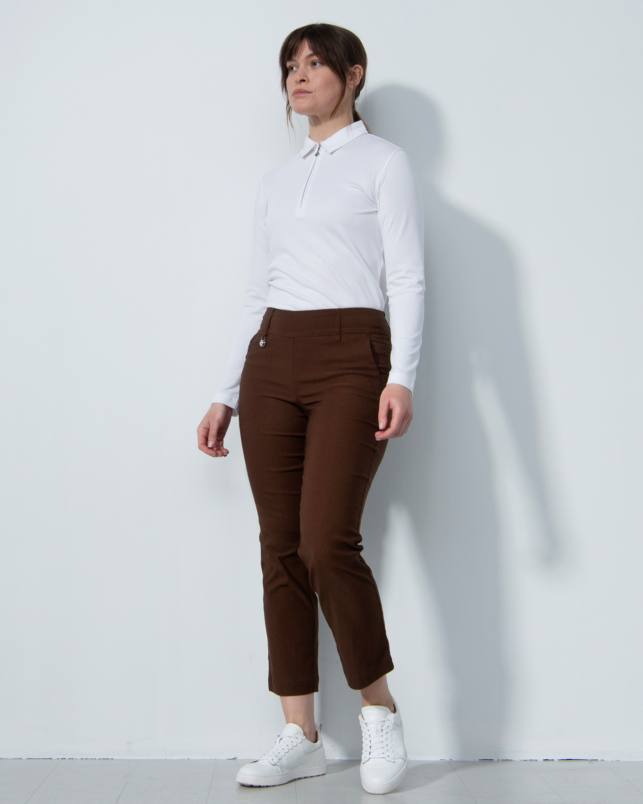 Magic Straight Ankle, Broek, Dames - chestnut