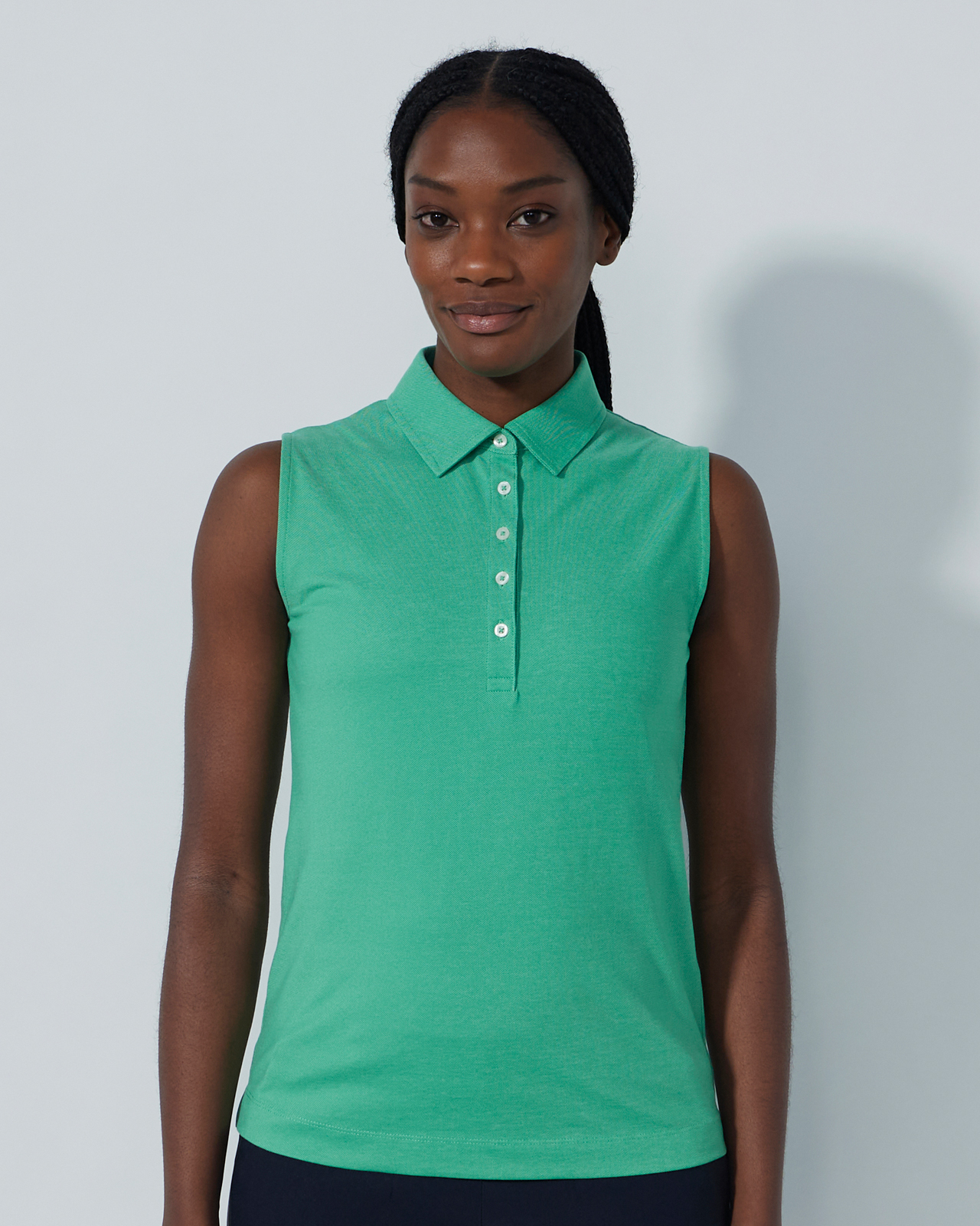 Fairway, Mouwloze Polo, Dames - green