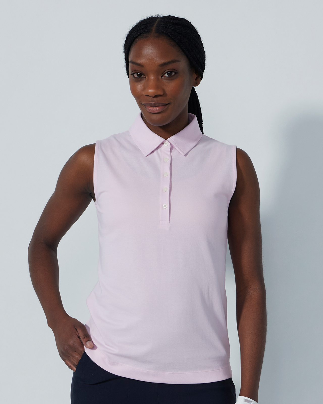 Fairway, Mouwloze Polo, Dames - pink