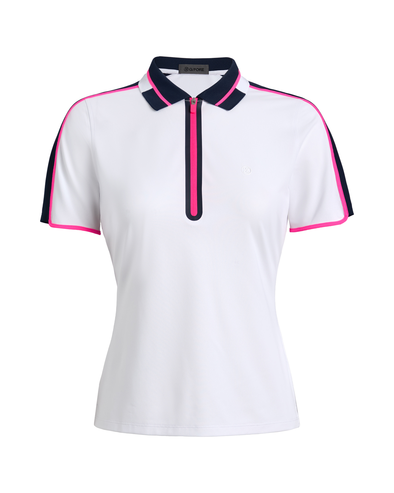 Contrast Panel, Polo, Dames - snow