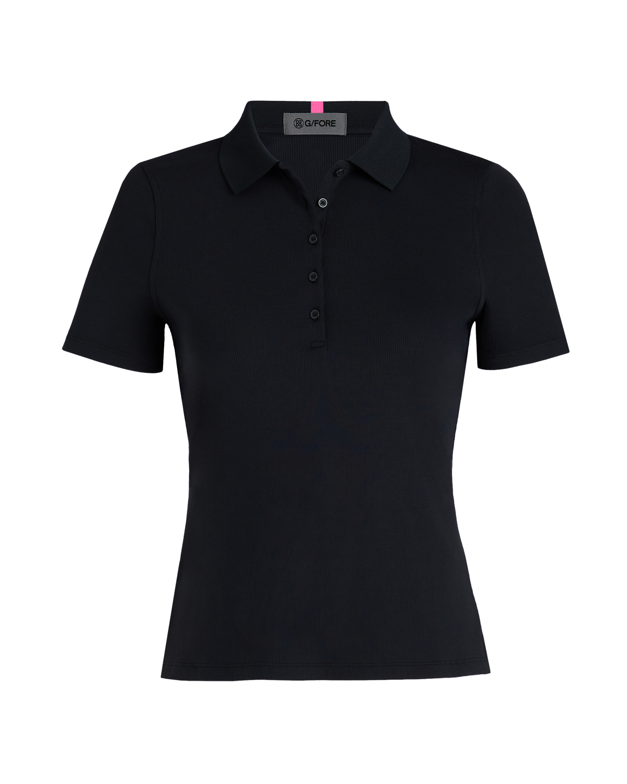 Tech Nylon Rib, Polo, Dames - onyx