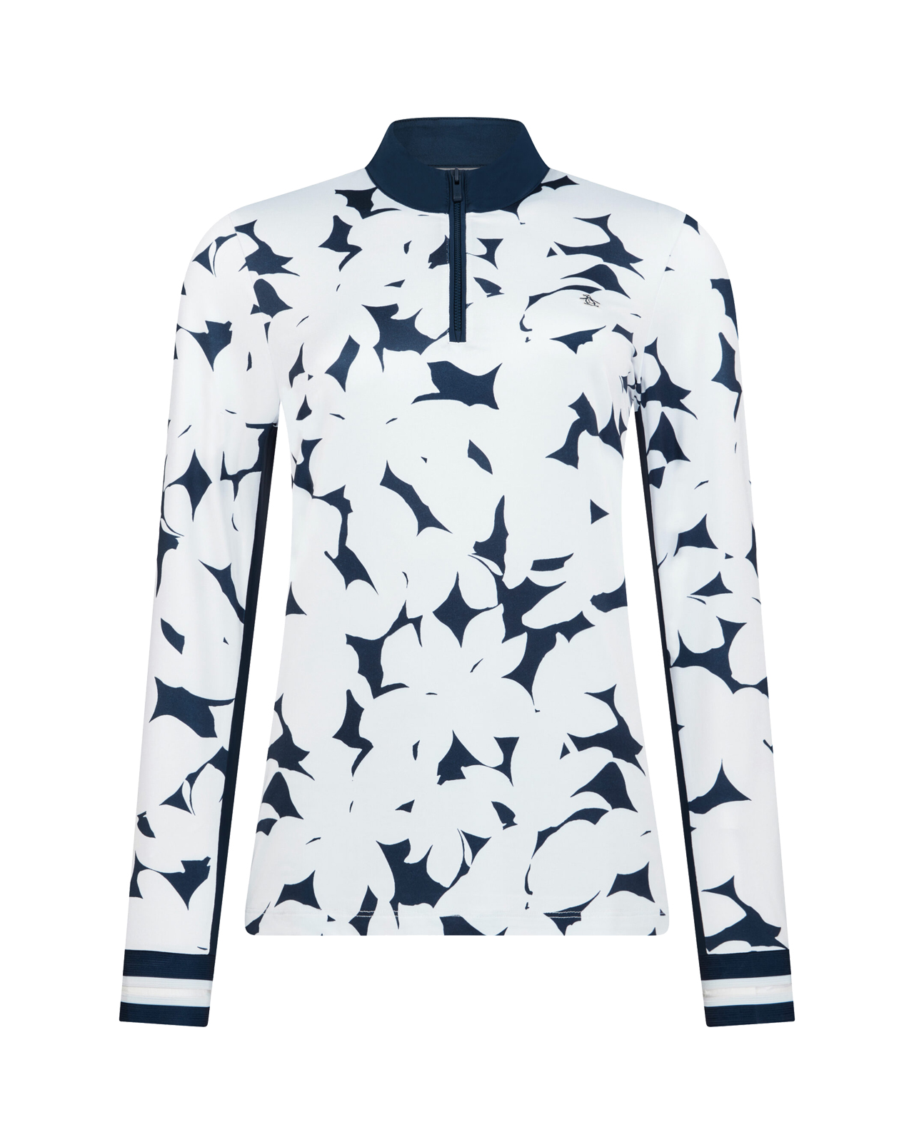 Riviera Floral, Shirt, Dames - black_iris