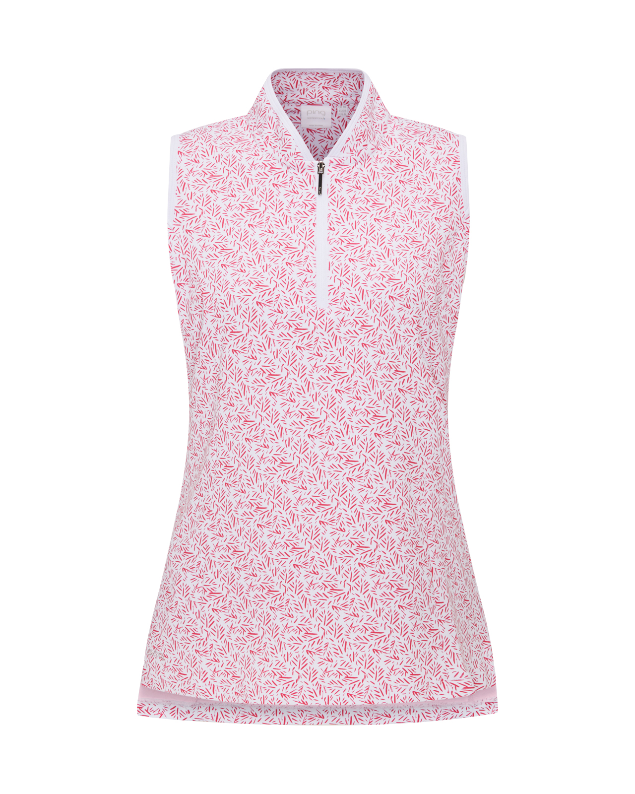 Penola, Mouwloze Polo, Dames - fuchsia_foliage