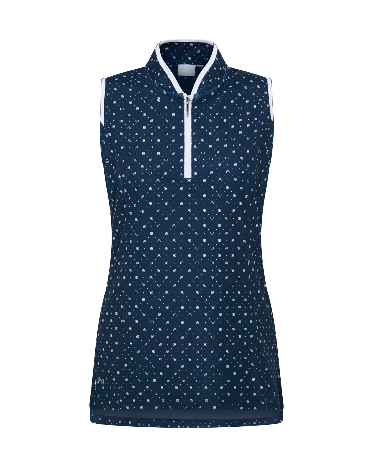 Penola, Mouwloze Polo, Dames - micro_monogram