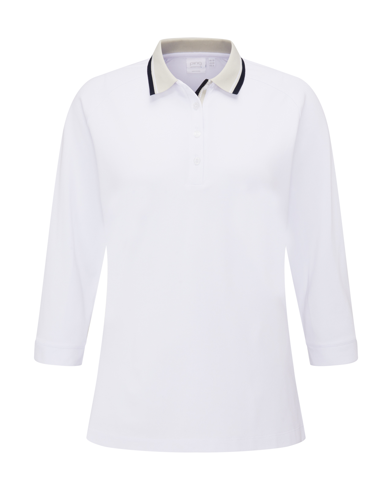 Alicia, Polo, Dames - white_pebble