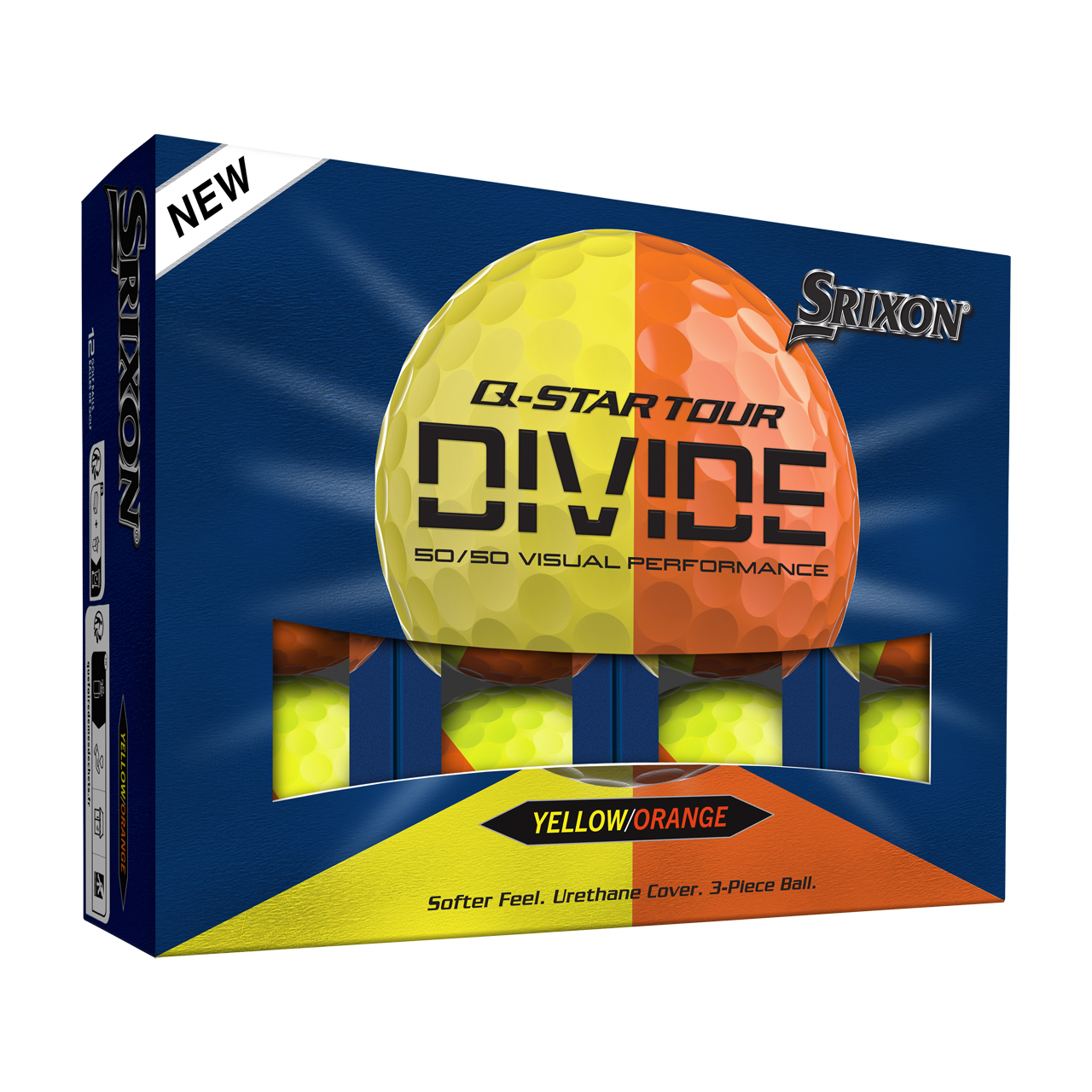 Q-Star Tour Divide, Ballen 3-pack - yellow_orange