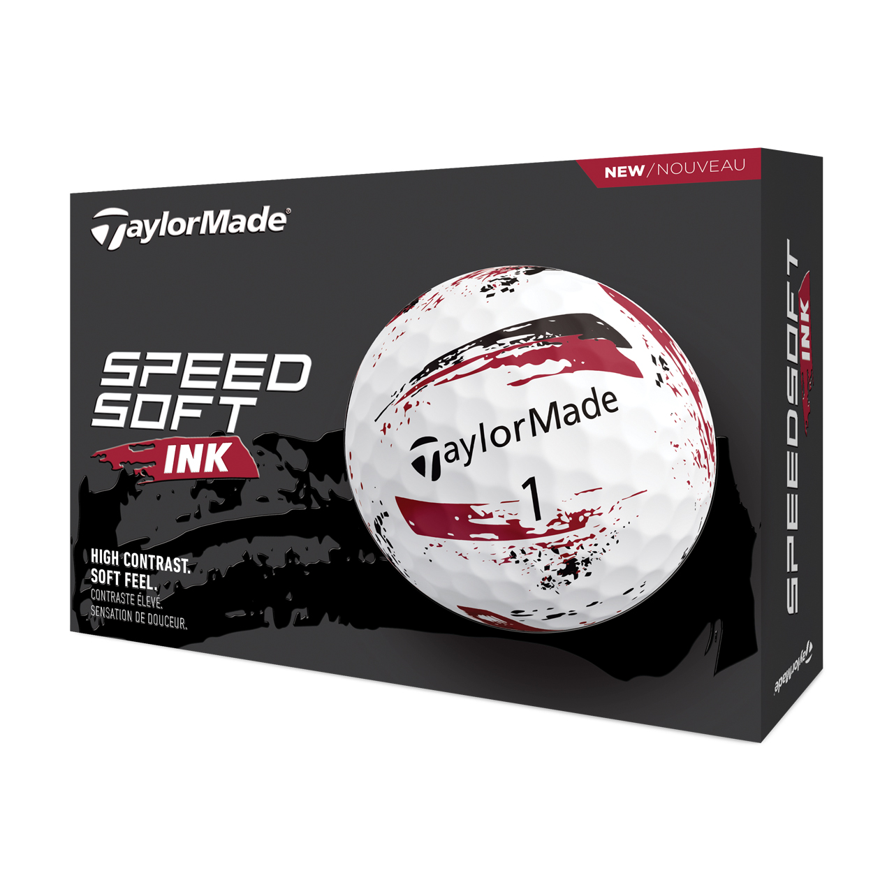 SpeedSoft Ink, Ballen 3-pack - red