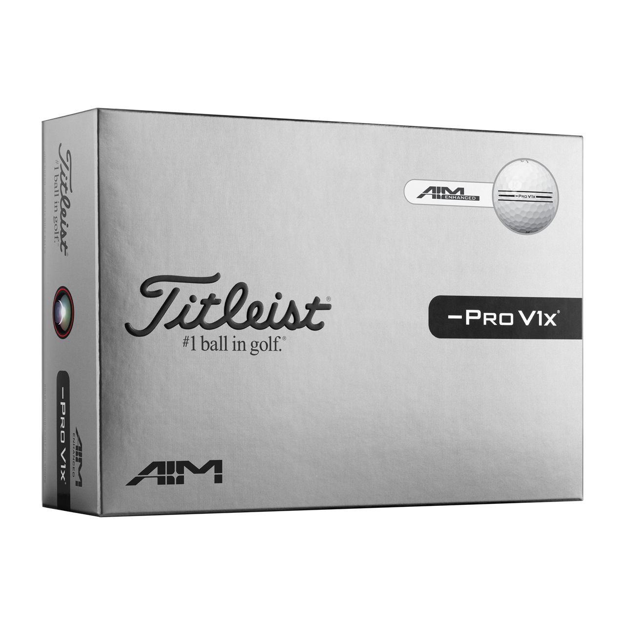 Pro V1x Left Dash AIM, Ballen 3-pack - white